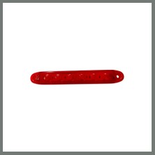 Bezos Kırmızı Parmak LED Dorse Lamba 6 Ledli 13.5 cm 12-24V Mmbz
