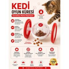 Patinova Interaktif Kedi Oyun Küresi – Mama Ödüllü Zilli Oyuncak