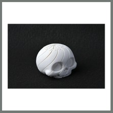 Bezos 3D Baskı Kafatası Fidget Uzayan Spiral Kafatası Stres Oyuncağı Cadılar Bayramı Dekoru Beyaz Mmbz
