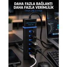 Rs 7 Port USB 3.0 Hub 5gbps Süper Hızlı USB Çoklayıcı