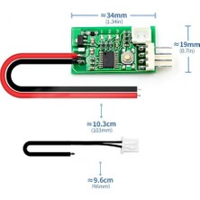 Devremarkt Dc 12V Pwm Fan Hız Kontrol Devresi Pc Cpu Soğutucu Fan Alarm Stk Ic Için 4 Telli Bilgisayar Sıcaklık Kontrol Anahtarı