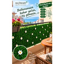Alçimart Çim Çit Papatyalı Çim Çit, Pvc Çim Çit, Papatyalı Bahçe Çiti, Papatyalı Dekoratif Bahçe Teli