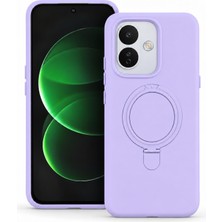 Microsonic Xiaomi Redmi Note 17 Pro 5g Kılıf Aura Stant Magsafe Lila