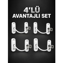 Rs Pencere Güvenlik Kilidi Anahtarlı Çocuk Emniyet Kilidi 4’lü Set