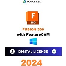 Autodesk Fusion With FeatureCAM 2024 (Windows) - 1 Pc 1 Yıl Serial Kod + Product Key