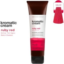 Ertürk Store Kromatic Cream Ruby Red Saç Maskesi, Yoğun Kırmızı Ton, Vegan, Silikonsuz, Organik Aloe Vera ve Hindistan Cevizi Yağı Ile, 150 ml