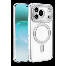 Huawei Honor 600 Pro Joke Simli Magneticsafe Kılıf - Gümüş