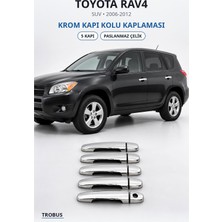 Trobus Toyota Rav4 2006-2012 Uyumlu Krom Kapı Kolu Kaplaması 5 Kapı Paslanmaz Çelik