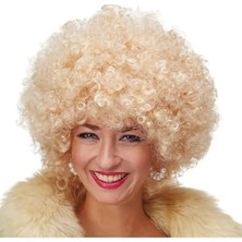 Ertürk Store Parti Peruğu, Kıvırcık Afro, Tek Ebat, SMR-D014AVNMUSTRAN, Altın