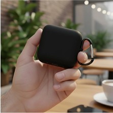Str Store Anker Soundcore P41I Kılıf Askı Aparatlı Mat Silikon Siyah - Anker Soundcore P41I ile Uyumlu, 87006334
