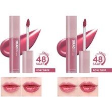 Ertürk Store Uzun Süre Kalıcı, Nemli Bitiş Sunan Parlak Tint Dare Tint Dewy Drop (Rosy Drop) (2 Paketi)