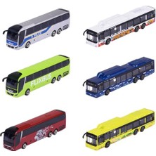 Ertürk Store Man City Bus (1 Model Araba) - Metal Oyuncak Otobüs, Serbest Sürüşlü, Koleksiyoncular ve 3 Yaşından Büyük Çocuklar Için 6 Model Araçtan Rastgele Seçim, Her Biri Yakl. 13 cm