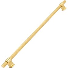 Dolap, Hisar Altın Gold Metal Kulp 512 mm Tırtıklı Desen Mobilya Çekmece Mutfak Dolabı Kulpları Kulbu
