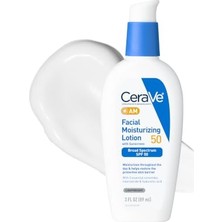 Am Yüz Nemlendirici Losyon Spf 50 | Spf, Hyaluronik Asit, Niasinamid ve Seramidler Içeren Yüz Nemlendirici | Yağsız | Beyaz Döküm Olmadan Sorunsuz Bir Şekilde Karışır | Komedojenik Olmayan