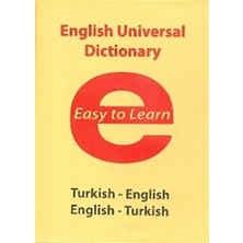 Chic Haven English Universal Dictionary Easy To Learn Turkish-English - English-Turkish