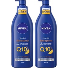 Ertürk Store Sıkılaştırıcı Vücut Sütü 400 Ml, 7 Günde Sıkılaştırıcı, 72 Saat Nemlendirici, C Vitamini, Kolajen, Kuru Cilt (2 Paketi)