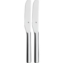 Nuova 2 Parça Kahvaltı Bıçağı Seti, 19,5 Cm, Tırtıklı Ekmek ve Sandviç Bıçağı, Cromargan® Yüksek Kaliteli Parlak Paslanmaz Çelik