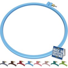 Ertürk Store Plastik Nakış Kasnağı, Hello Serisi Yeni Başlayanlar Için Çapraz Dikiş Çemberleri, Punch Iğne Kasnağı, Dikiş Için Nakış Çerçeveleri, Iğne Işi, Nakış Projeleri (Mavi, Büyük 9,45 Inç (24