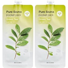 Yeşil Çay Özlü Nemlendirici Uyku Maskesi Pure Source Pocket Pack (Green Tea) 10 ml 2'li Set