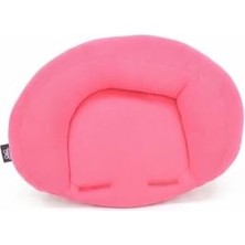 Universal Bebek Puset Baş Destek Yastığı - Terletmez Pamuklu Boyun Koruyucu Yastık (Pembe)