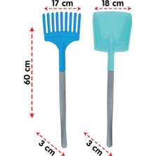 Ertürk Store Büyük Kürek Tırmık Seti (Mavi/yeşil)