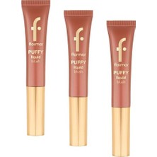 Allık, Puffy Liquid Nemlendirici Etkili & Parlak Bitişli Sünger Aplikatörlü Likit, (3 Paketi)