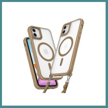Bezos iPhone 11 Uyumlu Kılıf Enka Magsafe Silikon Kılıf - Desert Mac