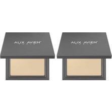 Kompakt Pudra - 12 Saate Kadar Kalıcılık - Nötr Cilt Alt Tonu - Compact Powder 04 Light Ivory (2 Paketi)
