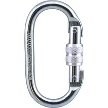Oval Kilitli Karabina 10 mm Kanca Paslanmaz Çelik Kilit Tırmanma Kamp Ekipman Tırmanış Ip Askı Kilid