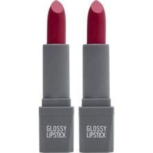 Ruj, Uzun Süre Kalıcı Yoğun Renk Veren Nemlendirici Parlak, Glossy Lipstick 318 Berry (2 Paketi)