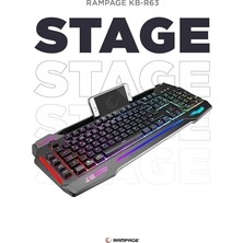 KB-R63 Stage Rgb Renk 4 Makro Fonksiyon Sese Duyarlı Işıklı Q USB +Ses Mik Çıkışlı Oyuncu Kl