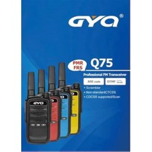 Q-75 8 Kanal Pmr 15 Km El Telsizi Şarj Ünitesi ve Lion Batary