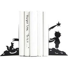 Kitap, Küçük Prens Figürlü Dekoratif Metal Tutucu, Kitap Desteği 2'li