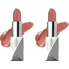 Yarı Mat Ruj, Uzun Süre Kalıcı Nemlendirici Pürüzsüz Etkili, Satin Touch Lipstick 818 Rookwood T. (2 Paketi)
