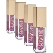 Lipgloss, 3D Mega Shine, No: 106 Dudak Parlatıcısı (4 Paketi)