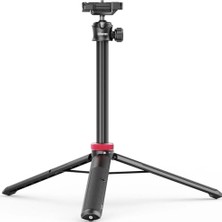 Mt-44 Selfie Çubuğu Telefon ve Kamera Için Tripod – Maks. 146 cm Yüksekliğinde – Uzatılabilir – Siyah/kırmızı
