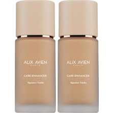 Fondöten, Kırışıklık Karşıtı Nemlendirici SPF30 Parlak Bitişli, Care Enhancer 813 Pale Amber (2 Paketi)