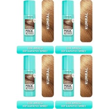 Kapatıcı, Magic Retouch Beyaz Dipleri, Sprey 75 ml - Kumral (4 Paketi)