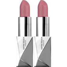 Yarı Mat Ruj, Uzun Süre Kalıcı Nemlendirici Pürüzsüz Etkili, Satin Touch Lipstick 821 Esthetic Maroon (2 Paketi)