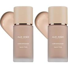 Fondöten, Kırışıklık Karşıtı Nemlendirici SPF30 Parlak Bitişli, Care Enhancer 803 Rose Buff (2 Paketi)