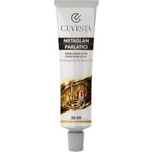 Metaglan Gümüş/bakır/altın/krom/çelik/pirinç/nikel Temizleyici ve Parlatma Cilası 30 Gram