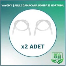 Şarjlı Damacana Su Pompası Hortumu, 55 Cm, Şeffaf, 2 Adet