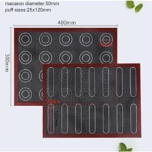 Siliko World Çift Taraflı Makaron ve Ekler Silpatı 30X40 Cm, Siyah