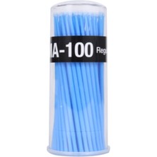 Micro Brush Ipek Kirpik & Kalıcı Makyaj & Kirpik Lifting Çubuğu, Mavi, 100 Adet