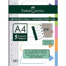 Faber 5 Bölmeli Renkli Ayraç FC-2005 5075250105