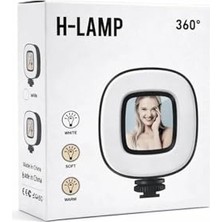 L08 Mini Tripod Işığı Şarjlı Mini LED Işık 3 Modlu Renk Ayarlı Selfie Tripod Uyumlu