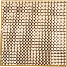 12X12 cm Delikli (Bakır) Pertinaks Tek Yüzlü