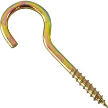 Marmara Avm Piton 20 * 80 Çengel 5 cm Vidalı Askı Eğri Demir Duy Kanca - 20 Adet, 01626101101101
