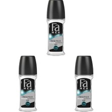 Men Fresh Pulse Terleme Karşıtı Roll-On 50 ml Erkek 1 Adet 3'lü Set