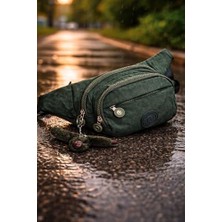 Anıl Bags Su Geçirmez Krinkıl Kumaş Bel Çantası Çapraz Anahtarlıklı